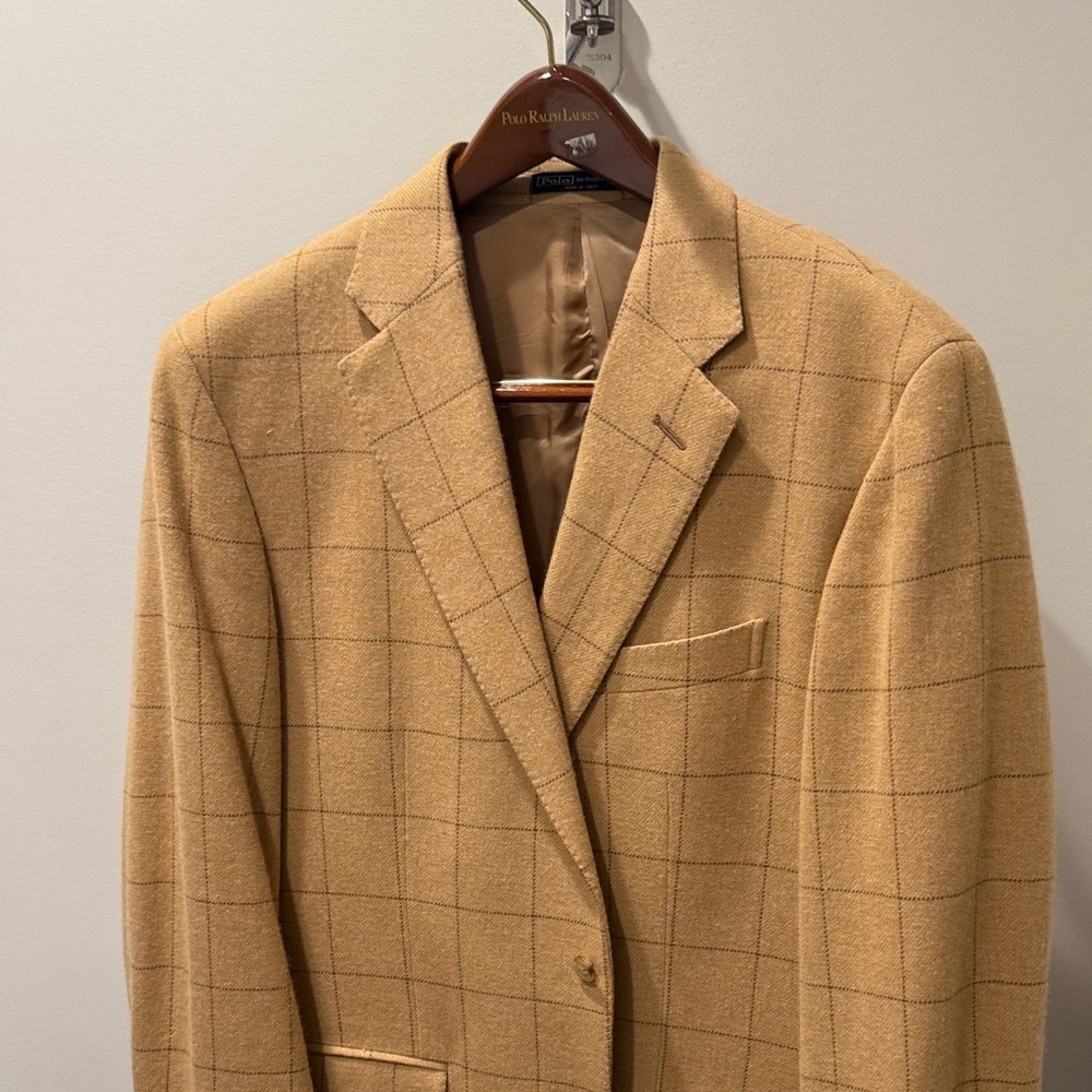 Polo by Ralph Lauren Camel Check Blazer